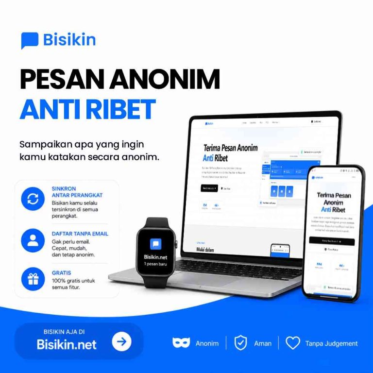 Cara Mulai Mendapat Pesan Anonim di Website Bisikin.net